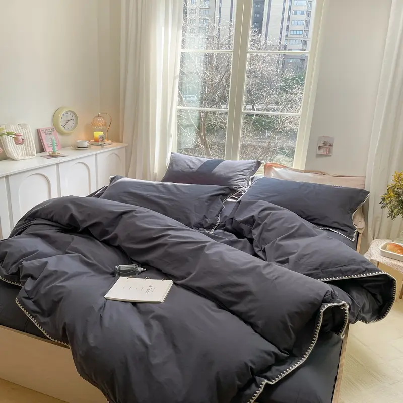 סט מצעים מונקו אפור לילה